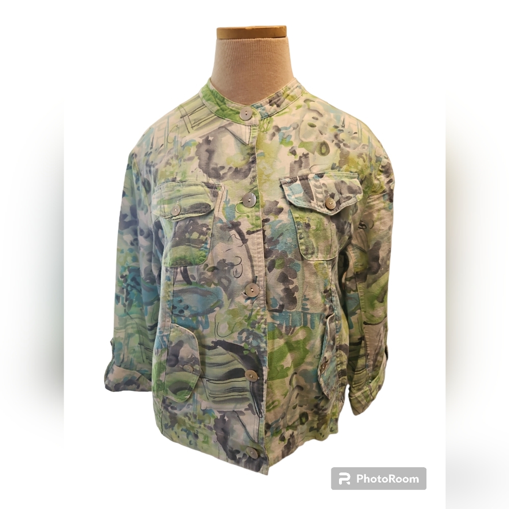 Company Collection vintage floral shacket